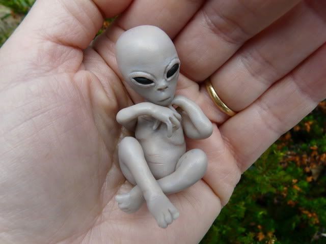 Alien baby dans bebe polymer P1060118