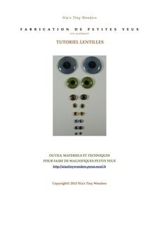 Fabrication des petites yeux, l'iris seulement,