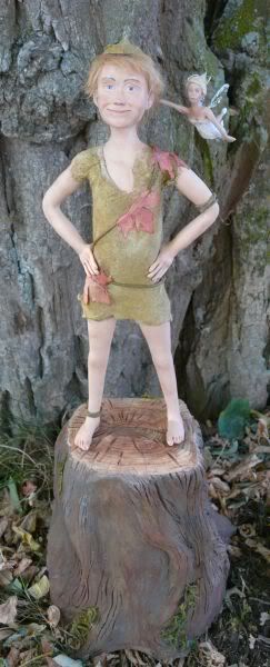 Peter Pan and tinkerbell in cold porcelain/ Porcelaine Froide dans fantasy panbestviewresize