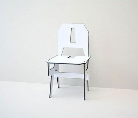 Alphabet Chair by Eric Ku