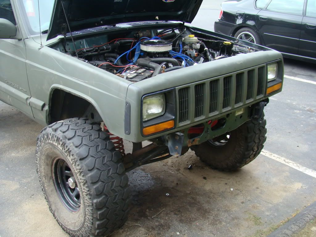 Jeep cherokee xj chevy v8 engine swap #4