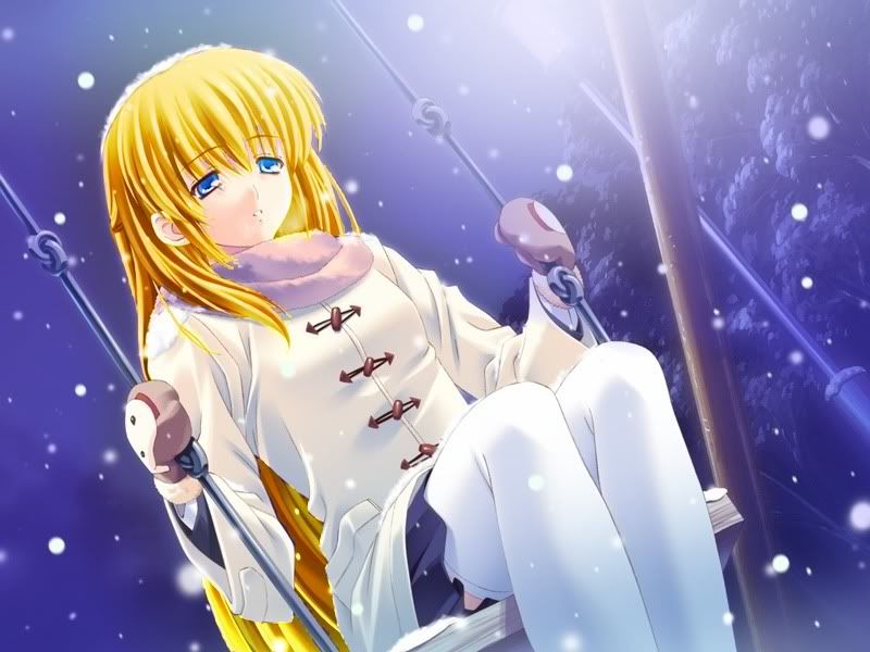 anime snow girl..,