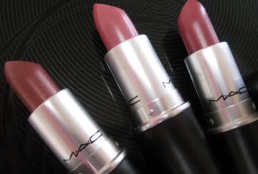 MAC plum lipsticks