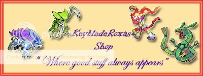KeybladeRoxas events,shiny,etc Shop!