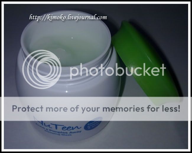 NuTeen Acne & Pimples Away Sleeping Mask kimoko — LiveJournal
